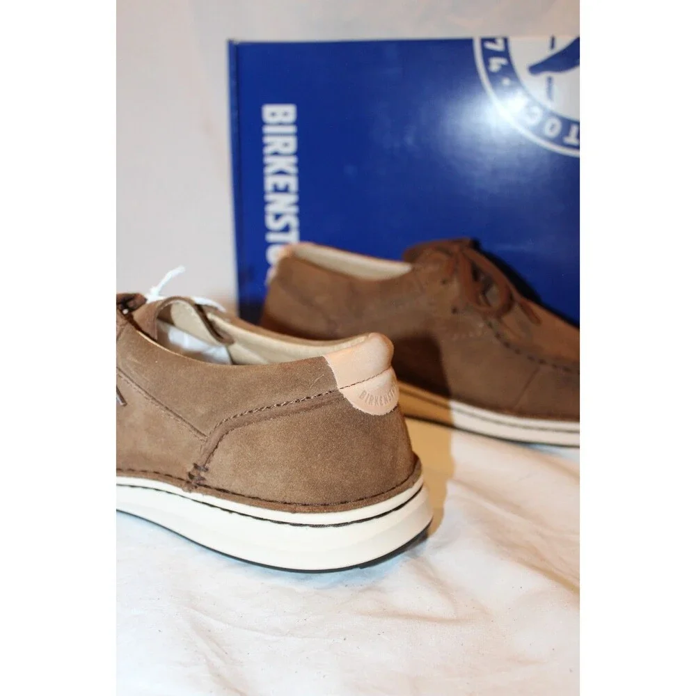 Birkenstock Men's Pasadena Suede Leather Loafers NEW Dark Tea EU 42 Regular $175